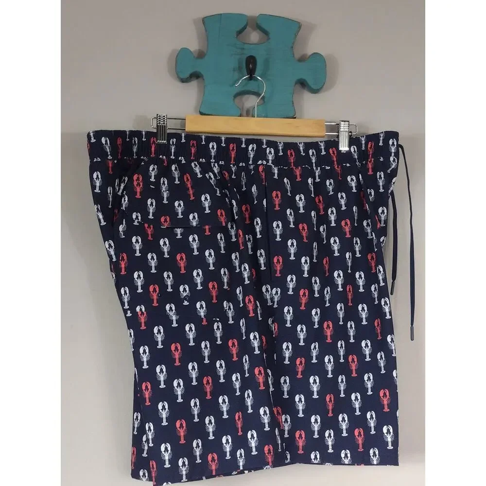 Vineyard Vines Lobster Swim Shorts Mens Size 2XT Beachy Vacation Swimwear